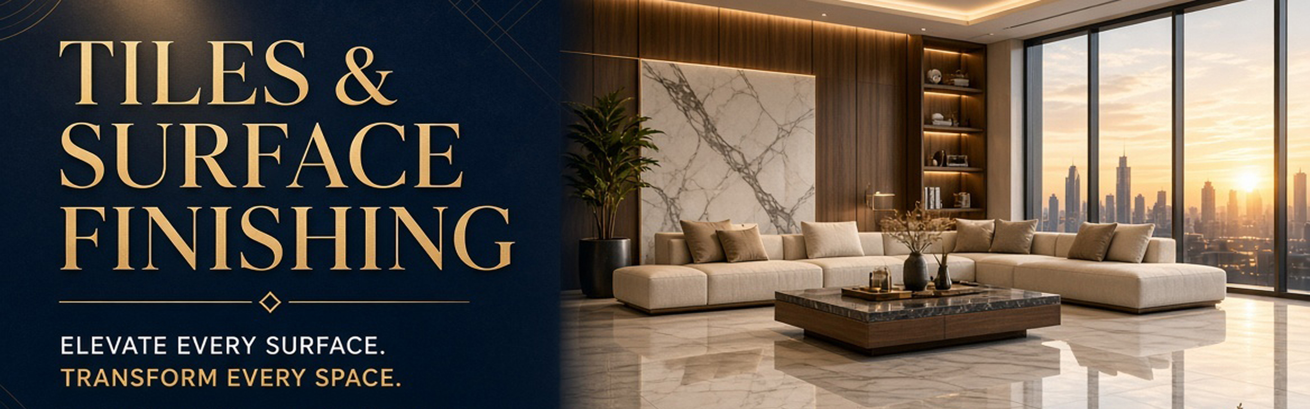 Tiles and surface finishing
